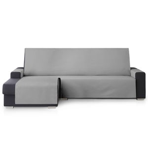 Funda cubre sillón 1 plaza lazos protector liso 80-120 cm gris ROYALE LAZOS