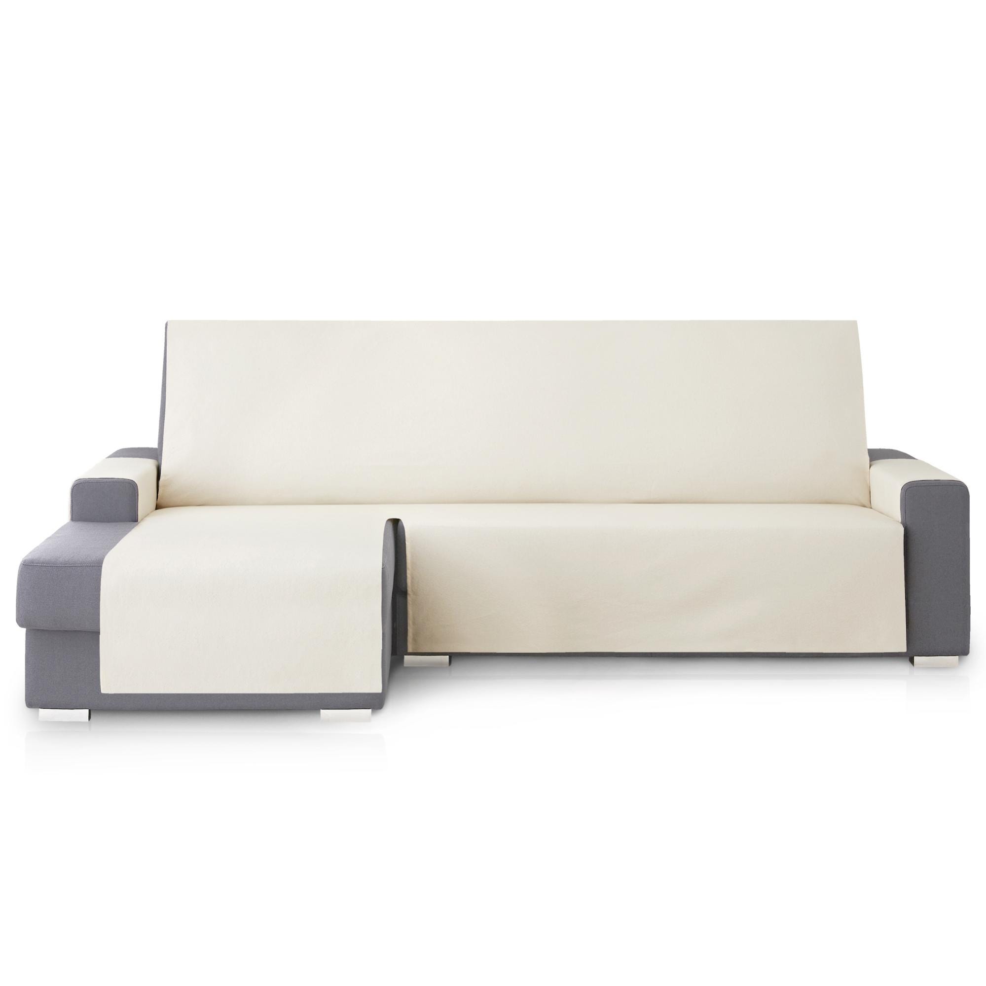 Vipalia Protector Cubresofa Sofa Chaise Longue Izquierda Extra Royale 290 cm.  Color Marfil