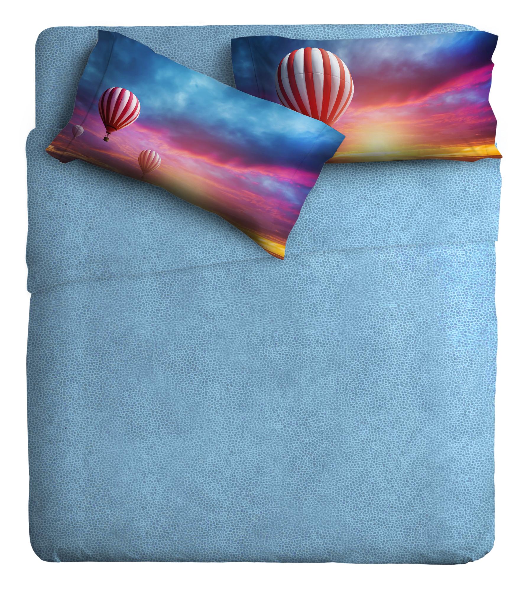 Ipersan Completo Letto Fine-Art 2 Piazze Con Stampa Papavero – Lenzuola In Cotone Percalle 60 Fili - 2