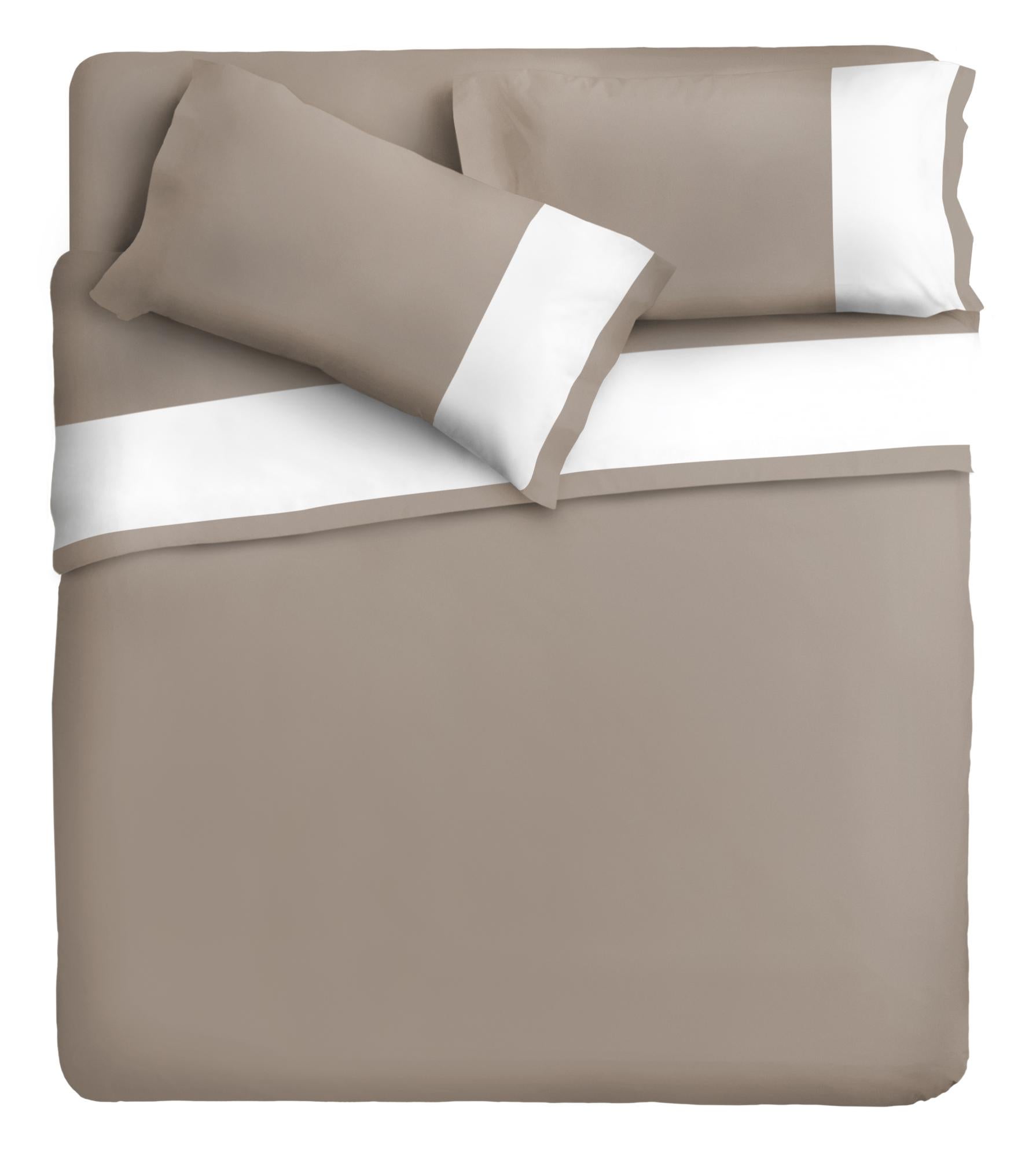 Banzaii - Completo Lenzuola Invernale Felpate In Flanella Anti-pilling 100% Cotone Tinta Unita