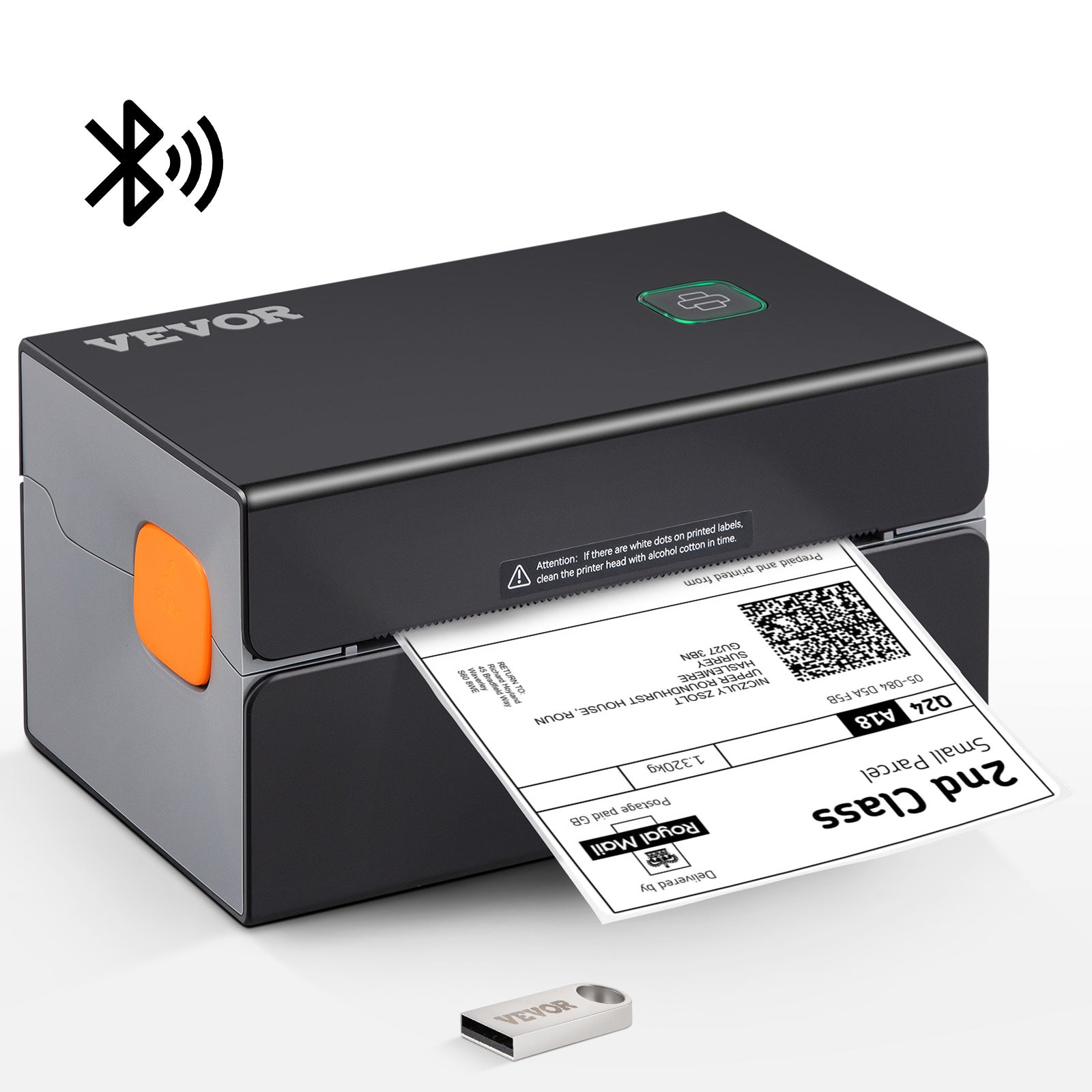 Imprimante thermique d'étiquettes 4x6 110mm, impression de tickets de  voiture 4 pouces avec port USB et Bluetooth - AliExpress
