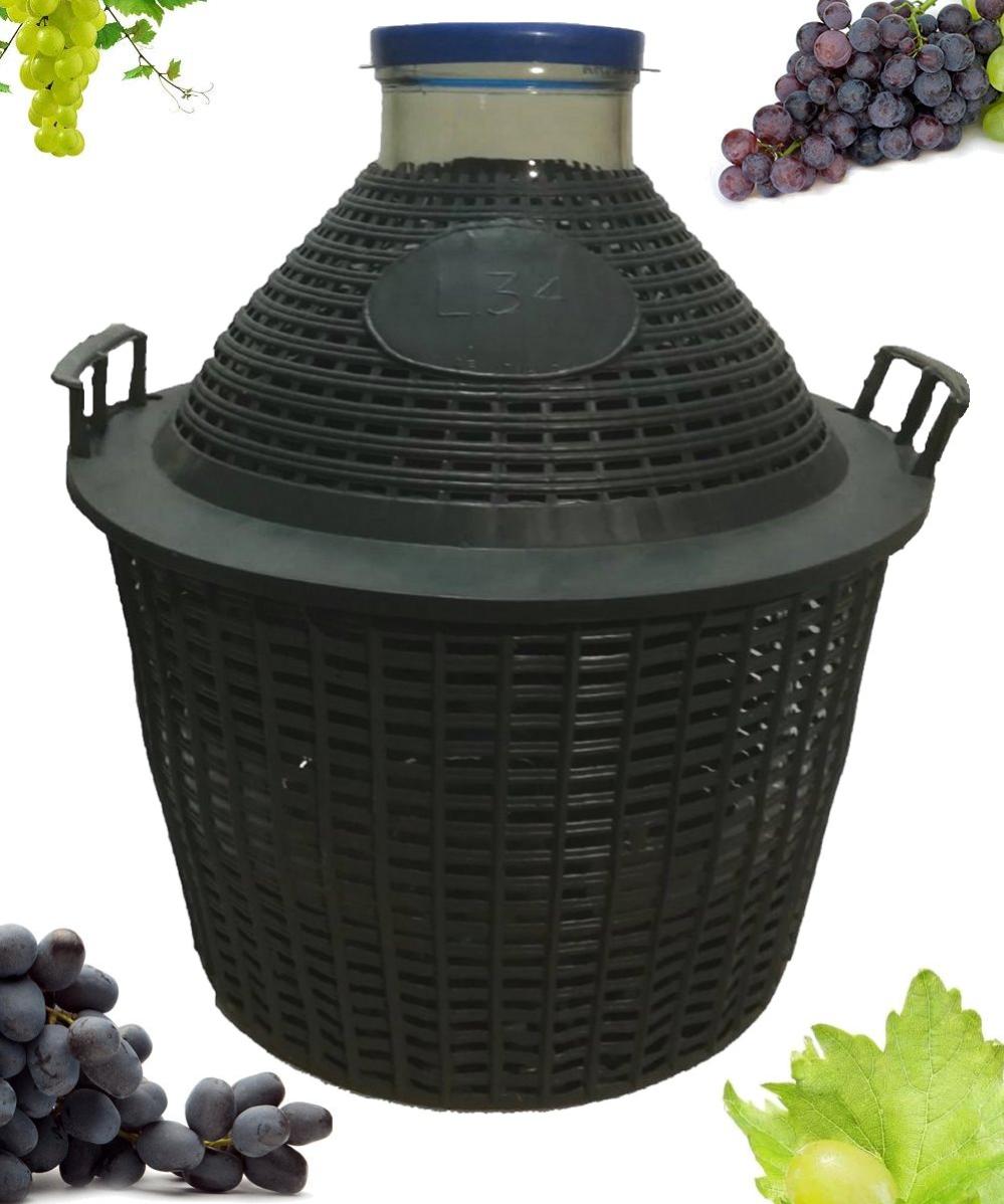 Cesta Fodero Rivestimento In Plastica Per Damigiana 54 Litri, 3 - Foto 6