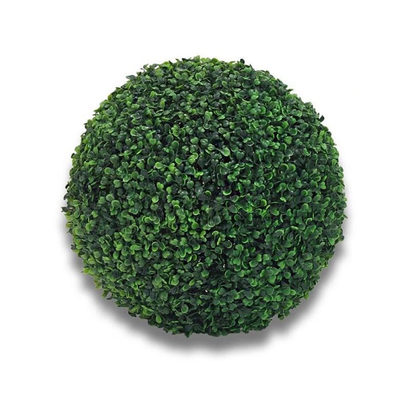 3 SFERE BOSSO ARTIFICIALE SINTETICA FOGLIE VERDI BUXUS FINTO PALLA 30 CM