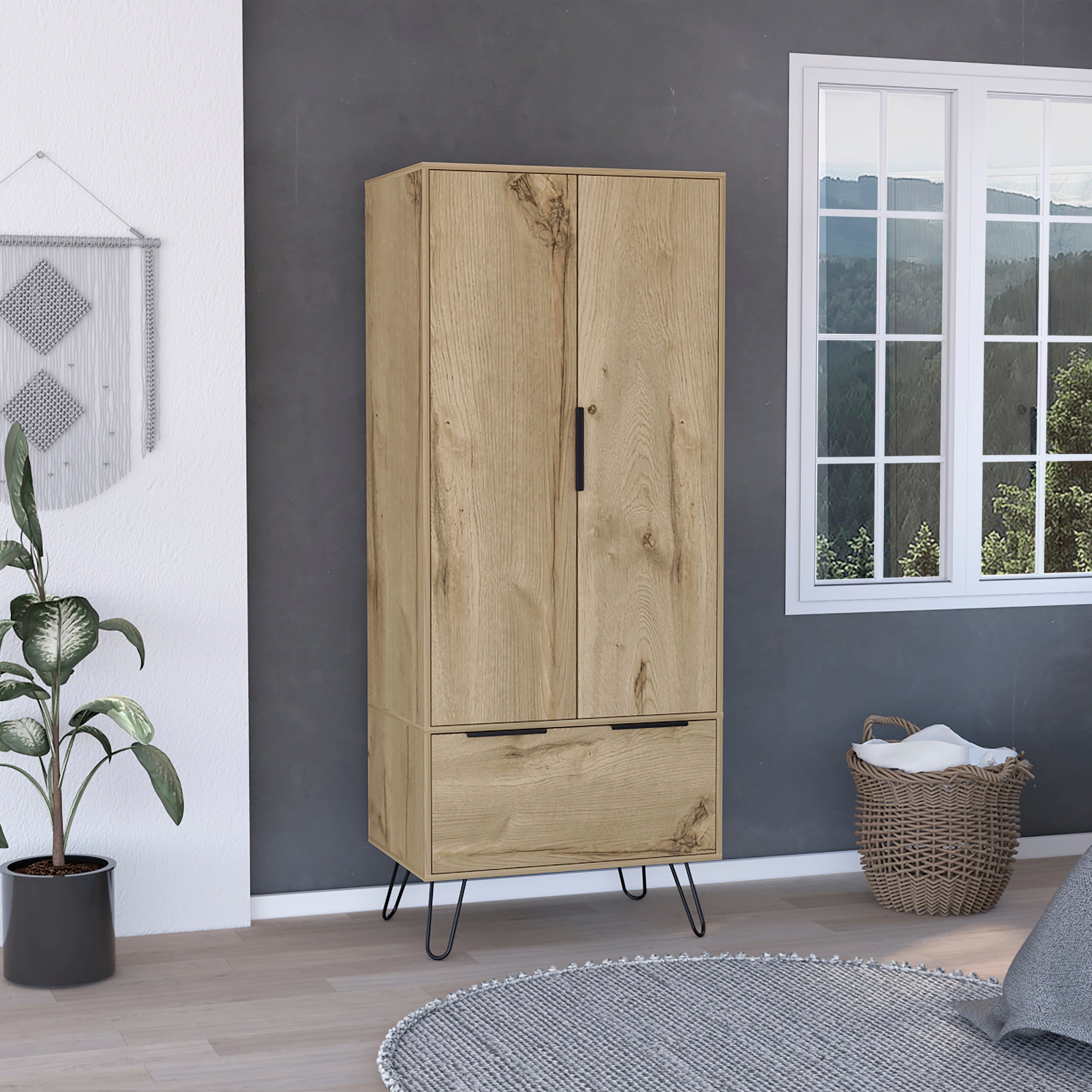 Maison Exclusive Armario de 3 puertas madera pino Panamá Range 118x50x171,5  cm