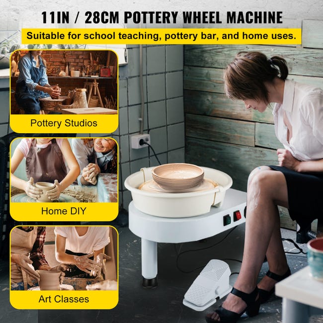 25 cm roue de poterie électrique machine céramique potier forme argile  artisanat