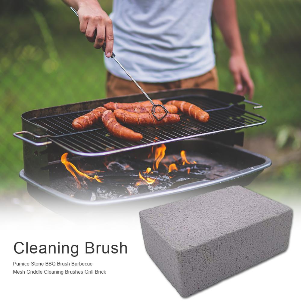 Paquet de 4 gril brique nettoyage pierre gril nettoyage brique bloc barbecue nettoyant taille réglable barbecue outils de nettoyage - 4