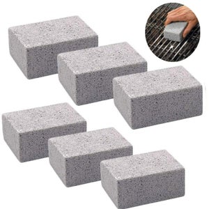 Lot de 4 blocs de briques de nettoyage pour gril, brique de
