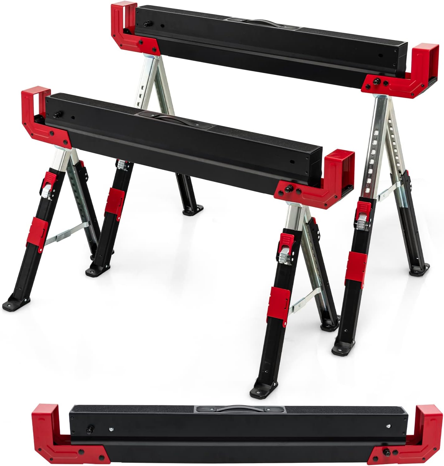 Lot de 2 Tréteaux Métalliques Robuste Stable | Leroy Merlin