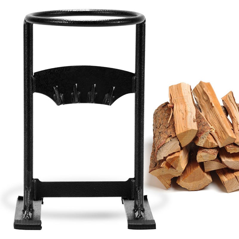 Φ18cm Fendeuse à bois manuelle avec marteau et sac Fendeur Bois en Acier  manuel Fendeur de bûches Fendeur de bois de chauffage