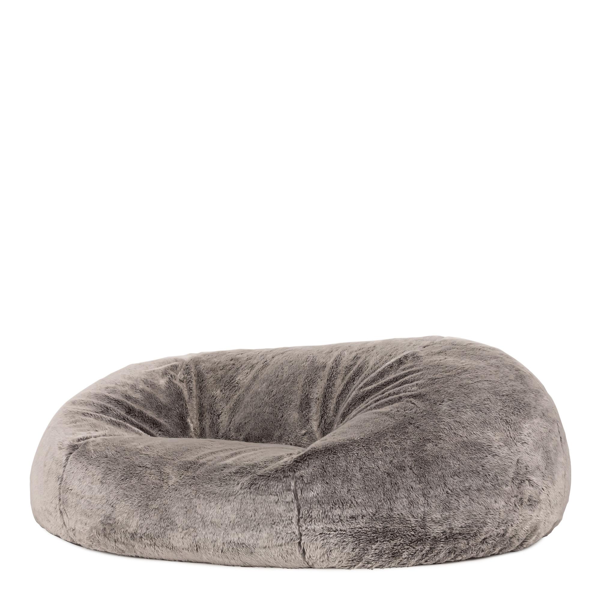 Pouf Géant Design - Gris Et Jaune - Comme Neuf - Salon Canapé