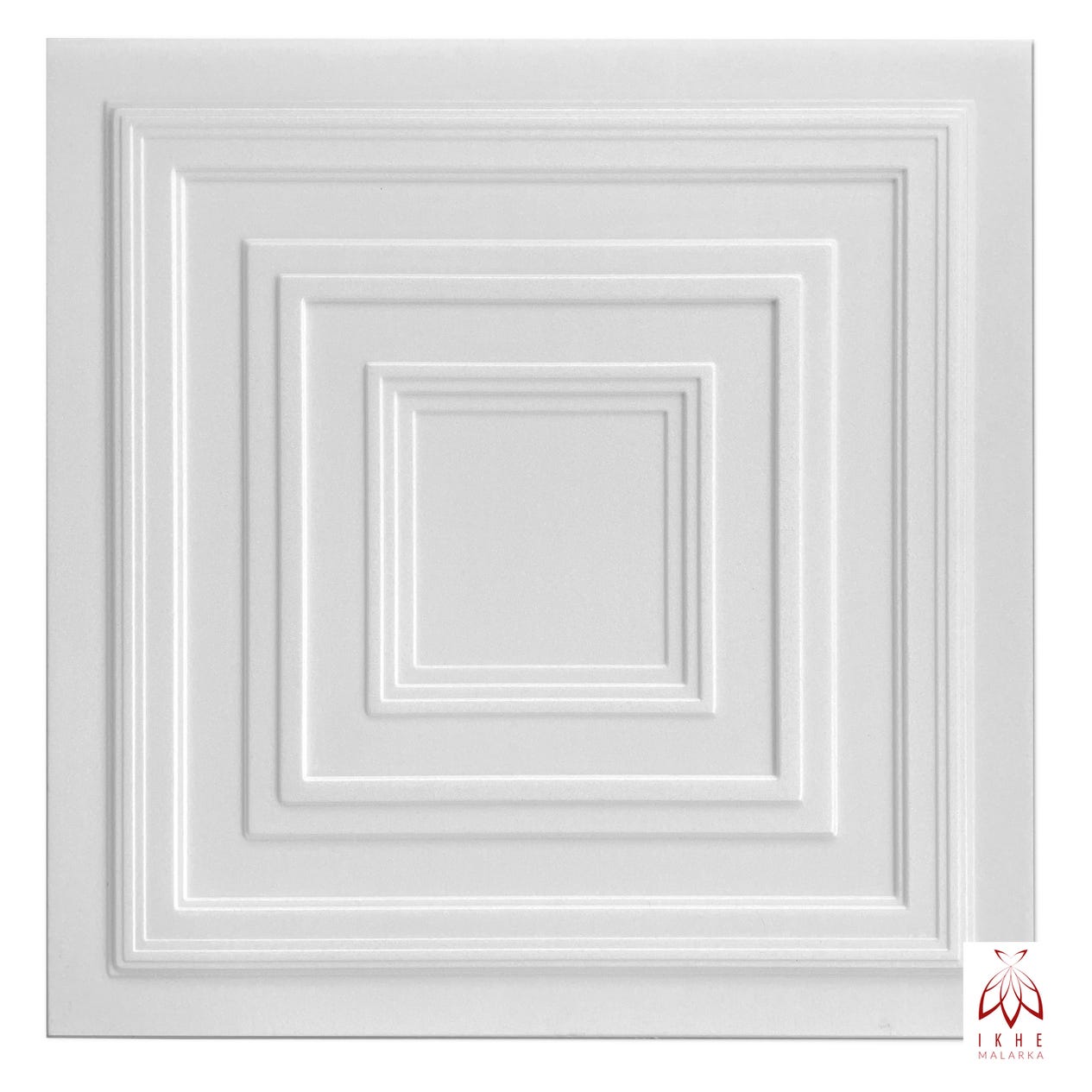 6m² / Pannelli parete 3D, rivestimento, pannelli soffitto, bianco,  MATERIALE POLISTIRENE, spessore 2 mm 24 pezzi - 0831