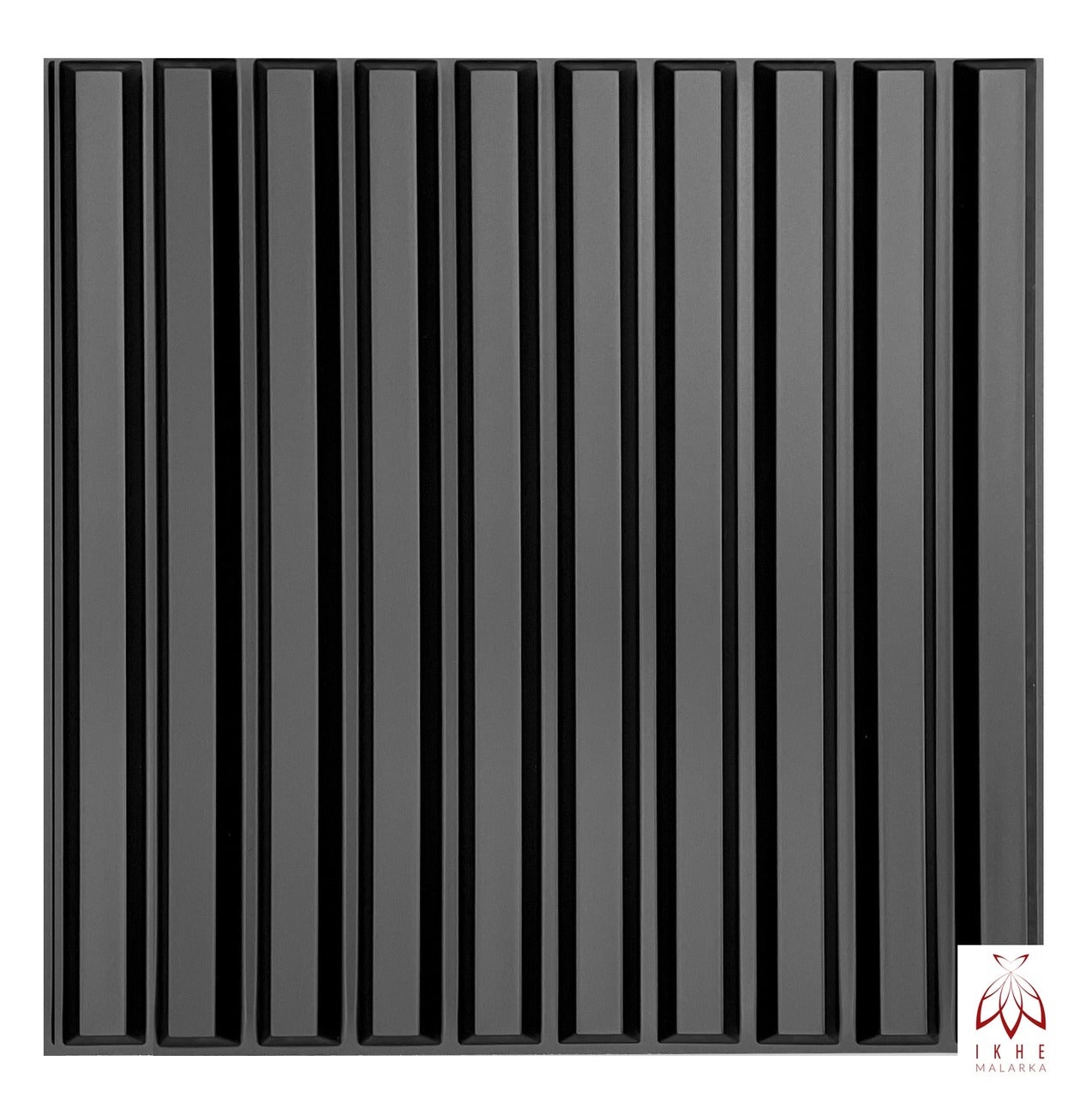 12PCS/3M² Pannelli 3D Pannelli in plastica PVC Pannelli da parete Sala da  gioco Soffitto da parete Effetto 3D Slats Black
