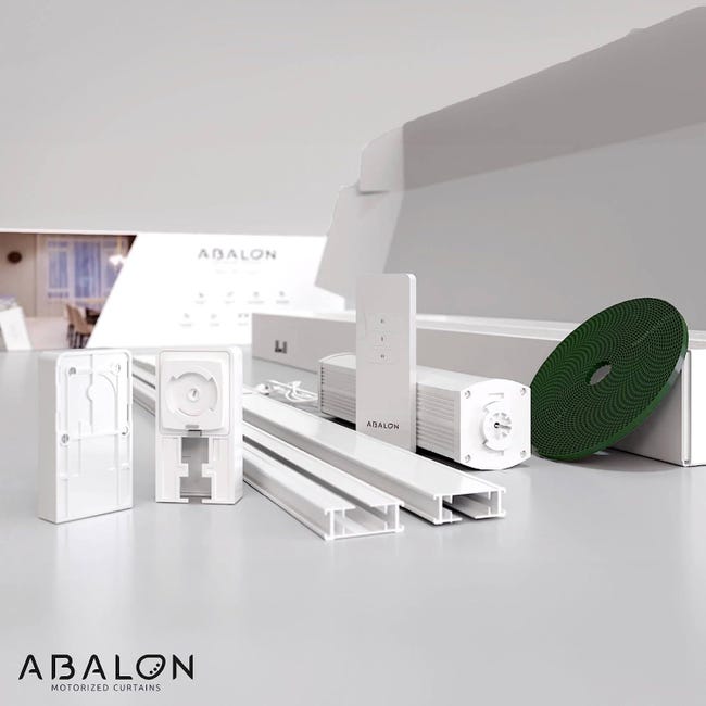 Abalon - Kit de riel motorizado WIFI para cortinas inteligentes