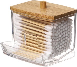 Distributeur de rince-bouche en verre avec porte-gobelet pour salle de bain,  récipient de rince-bouche rechargeable avec plateau