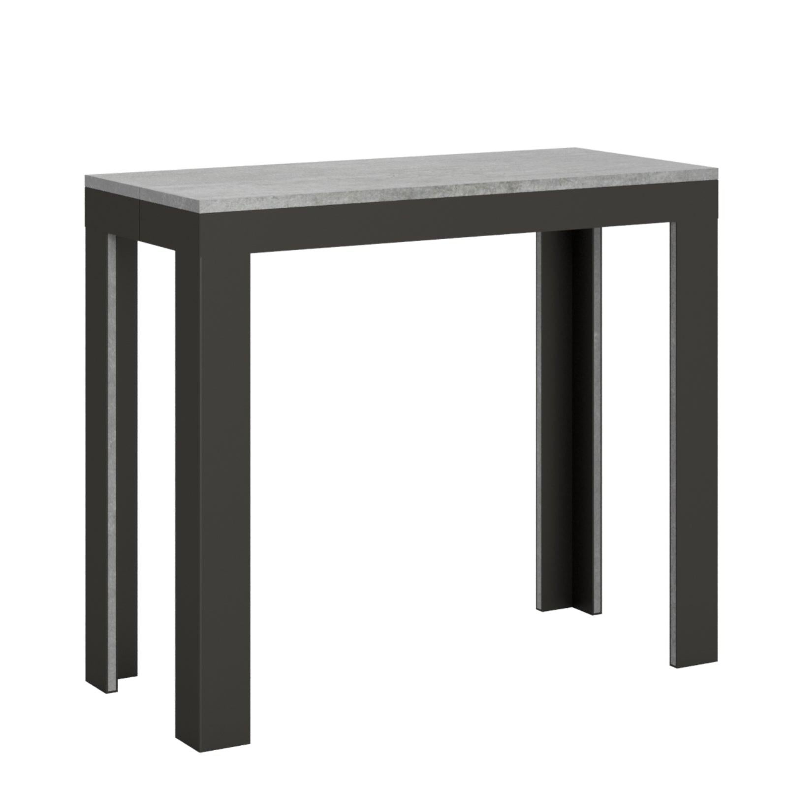 Panca Walk Allungabile 55-305 cm per Consolle Quercia telaio Antracite