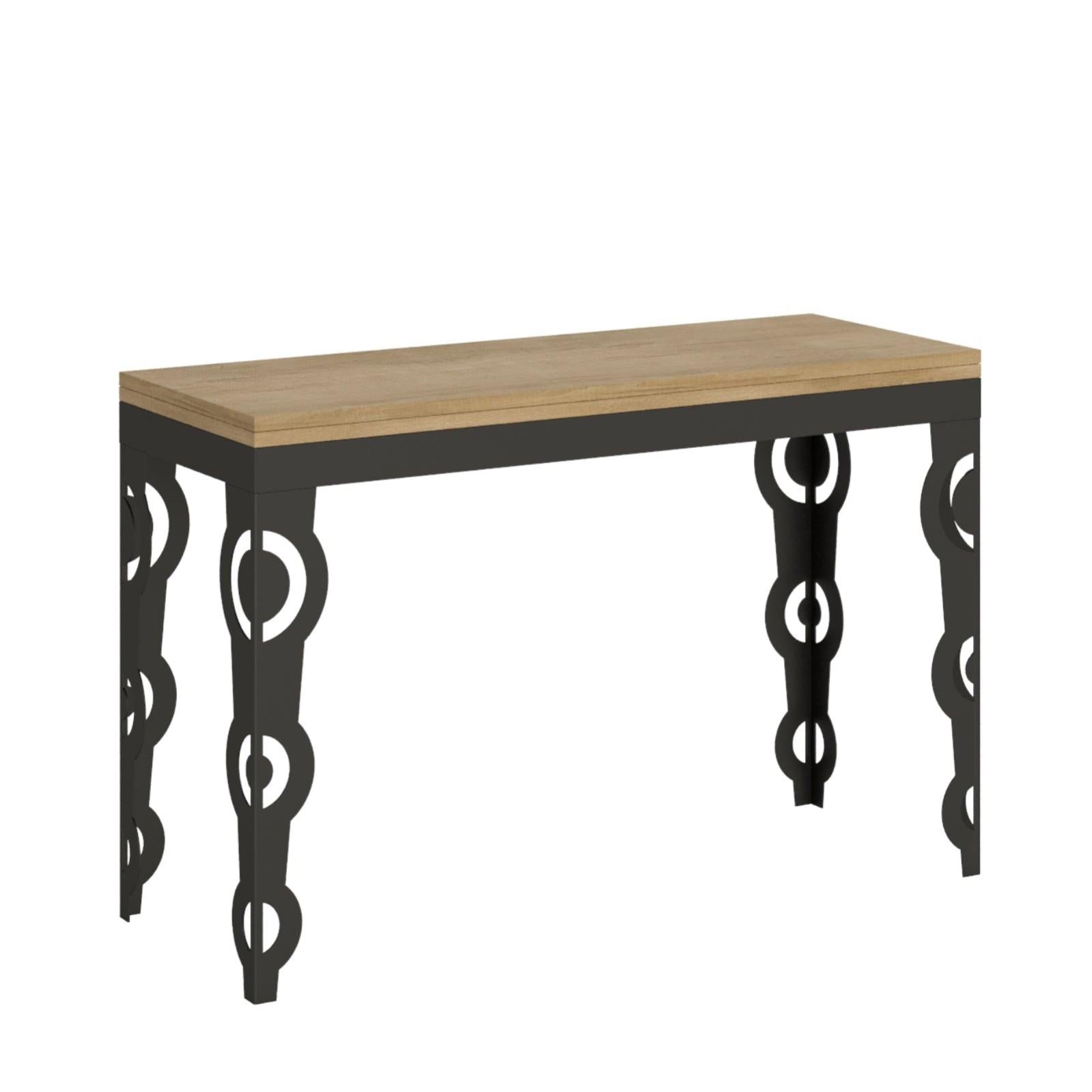 Tavolo Consolle "Bolzano" Allungabile In Legno Per Sala Da Pranzo / Allungabile Fino A 300 Cm Premium Quercia 88899756