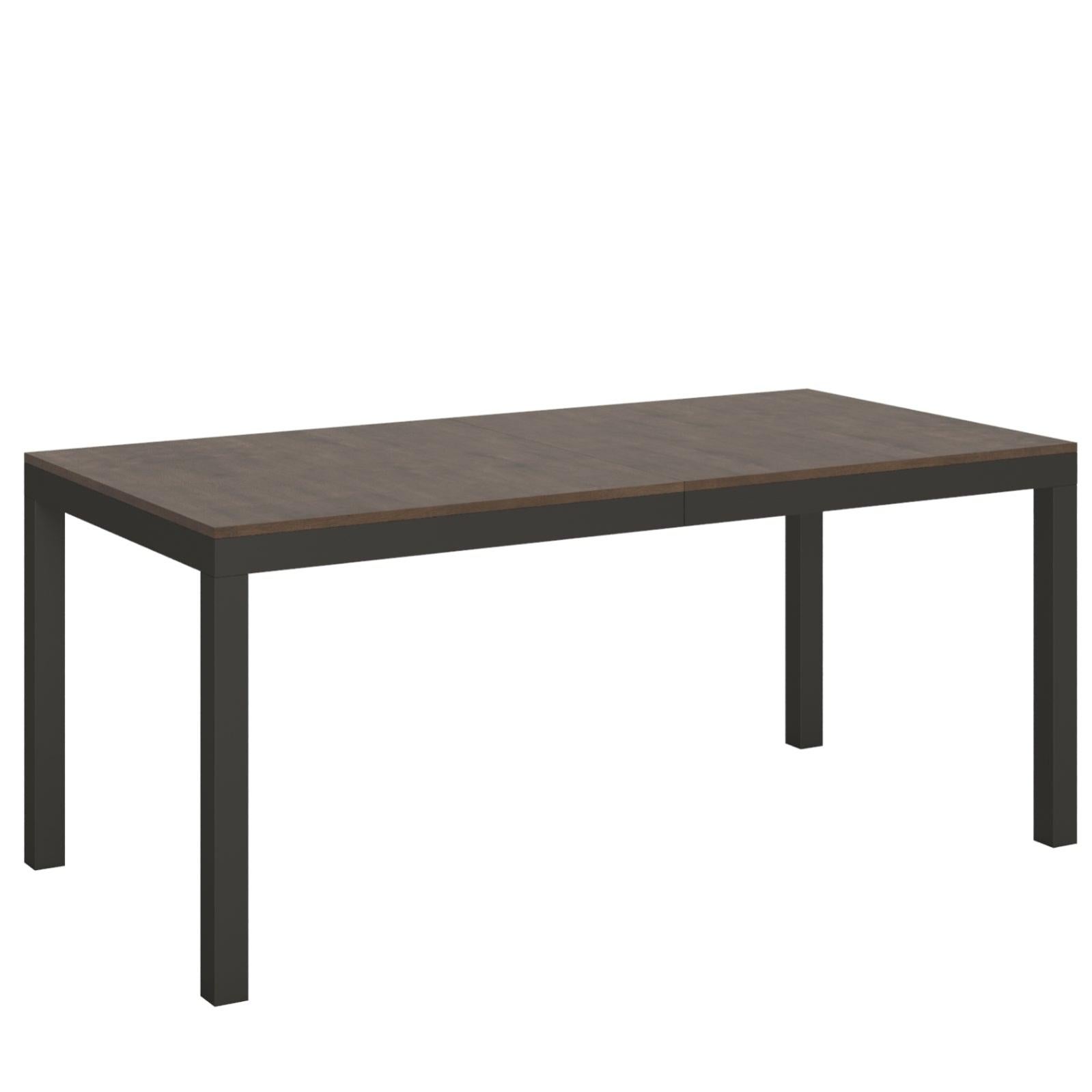 Consolle salvaspazio Bianco frassino, allungabile fino a 204 cm