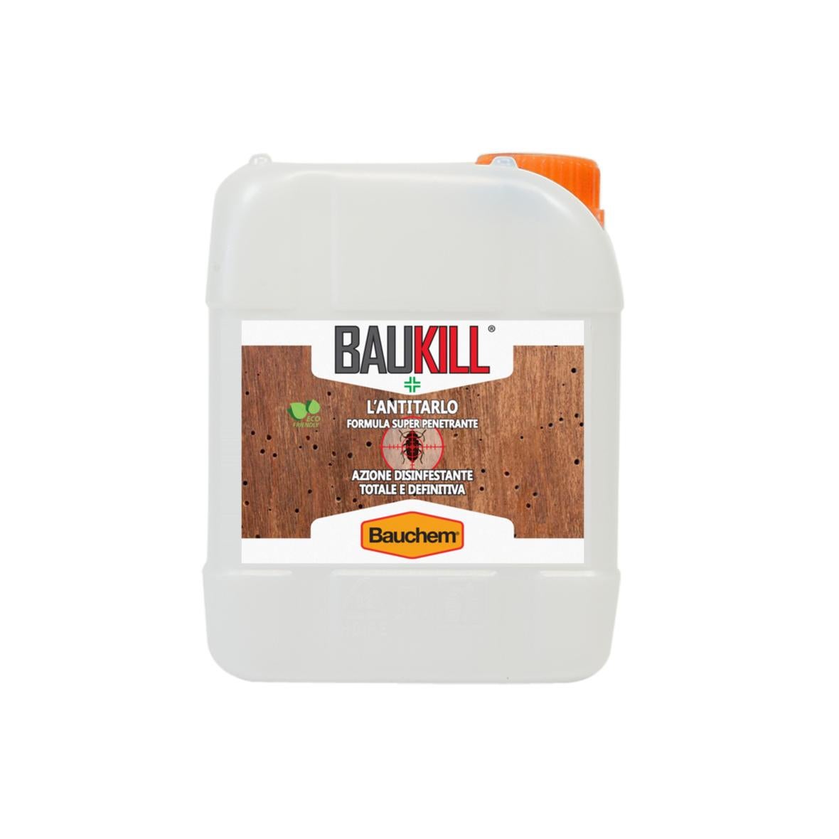 BAUCHEM BauKill® Antitarlo a Base Acqua per Ambienti Interni ed Esterni 5 L