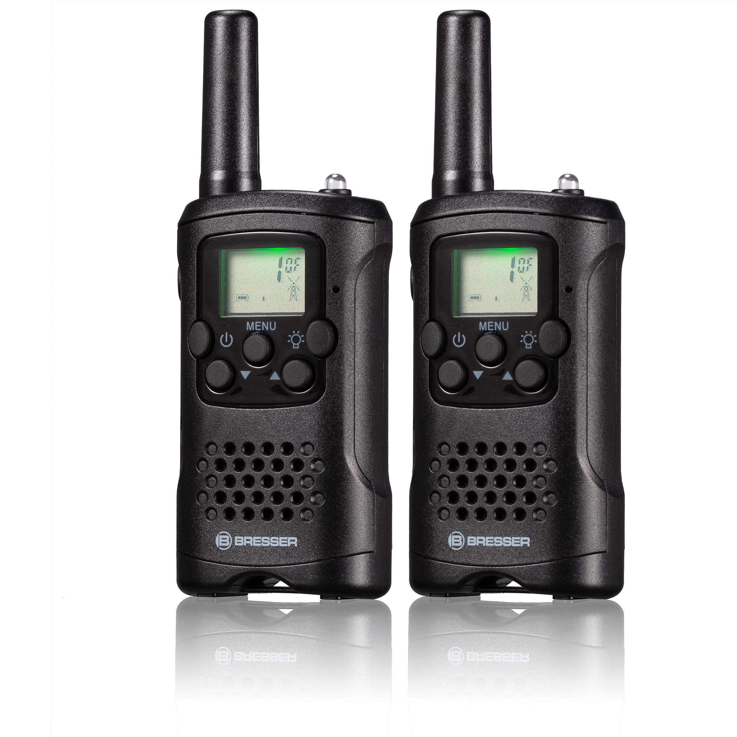 Set de 2 talkies-walkies FM avec longue portée jusqu'à 6 km et