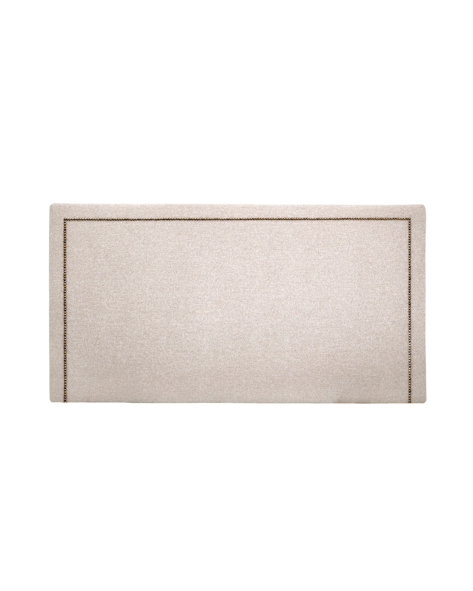 Cabecero tapizado de poliéster beige 150x80cm