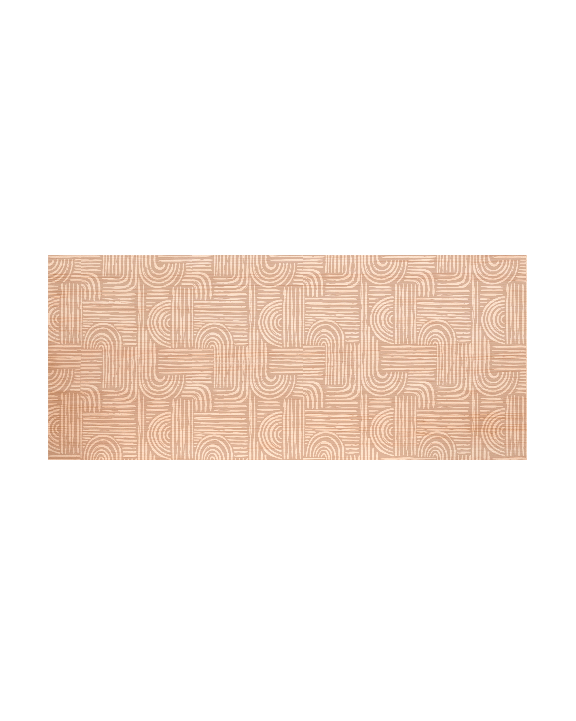 Cabecero de madera natural estampado de 105x80cm