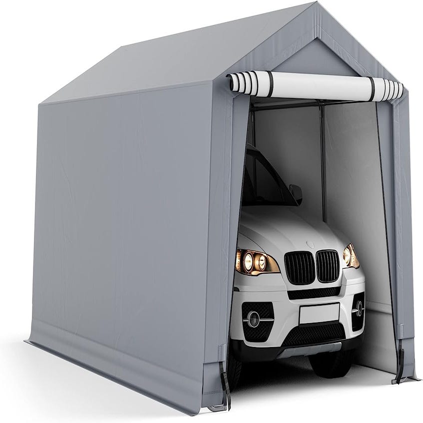 Abri/Tente Garage pour Voiture 290 x 490 cm, Tente de Stockage en