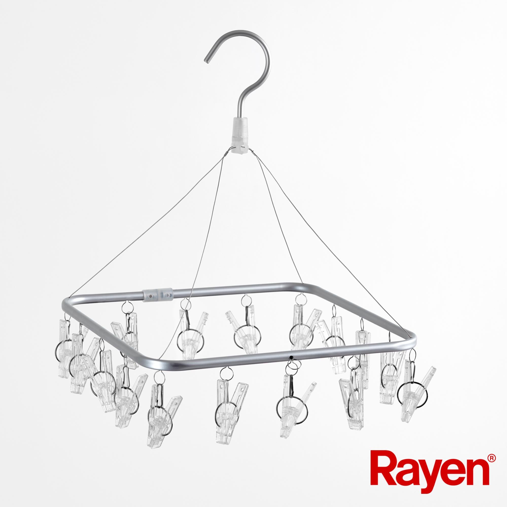 Rayen, Tendedero Vertical, Fácil plegado, Superficie de tendido de 14 m,  Sistema de bloqueo de patas, 61 x 138 x 44,5 cm