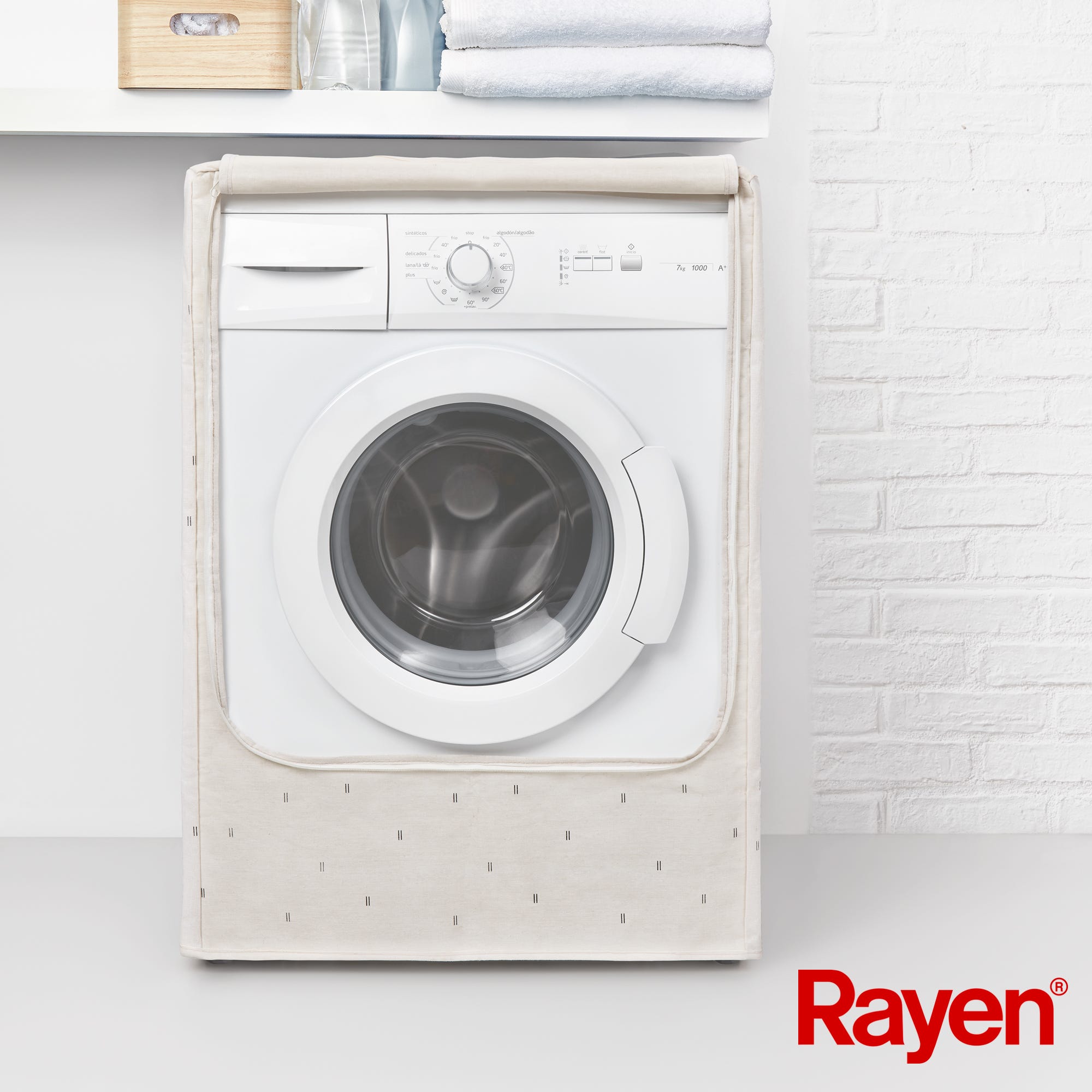 Rayen, Funda de tela para proteger la lavadora o secadora, Carga