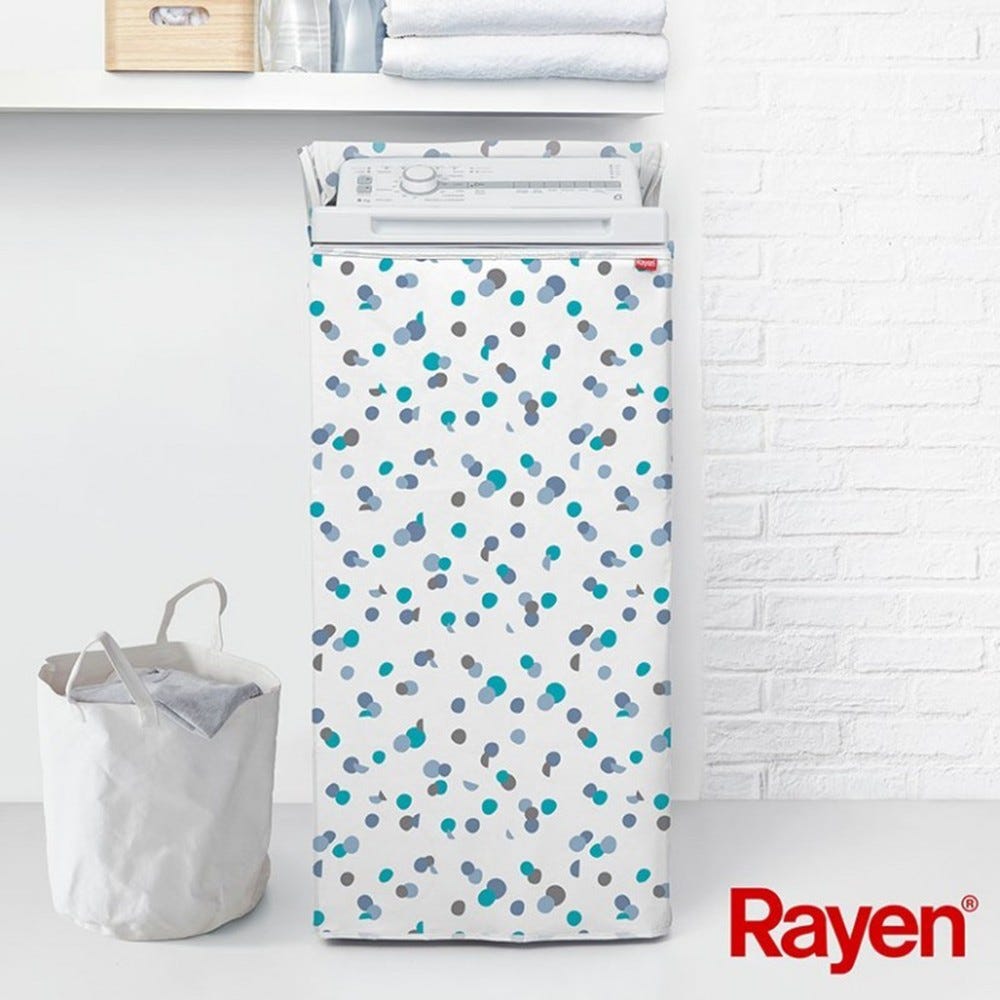 Rayen, Funda para lavadora, Carga superior, Cierre con cremallera,  Impermeable, 84 x 45 x 65 cm