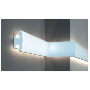 Cornice per led in Gesso confezione 3 Mt per illuminazione indiretta A –  COLOR DESIGN