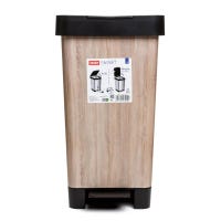 Pattumiera TATAY 25 Litri Con Pedale - Coperchio Inclinabile, Polipropilene Senza BPA, Per Sacchi Da 30L, Colore Ocean - Foto 3