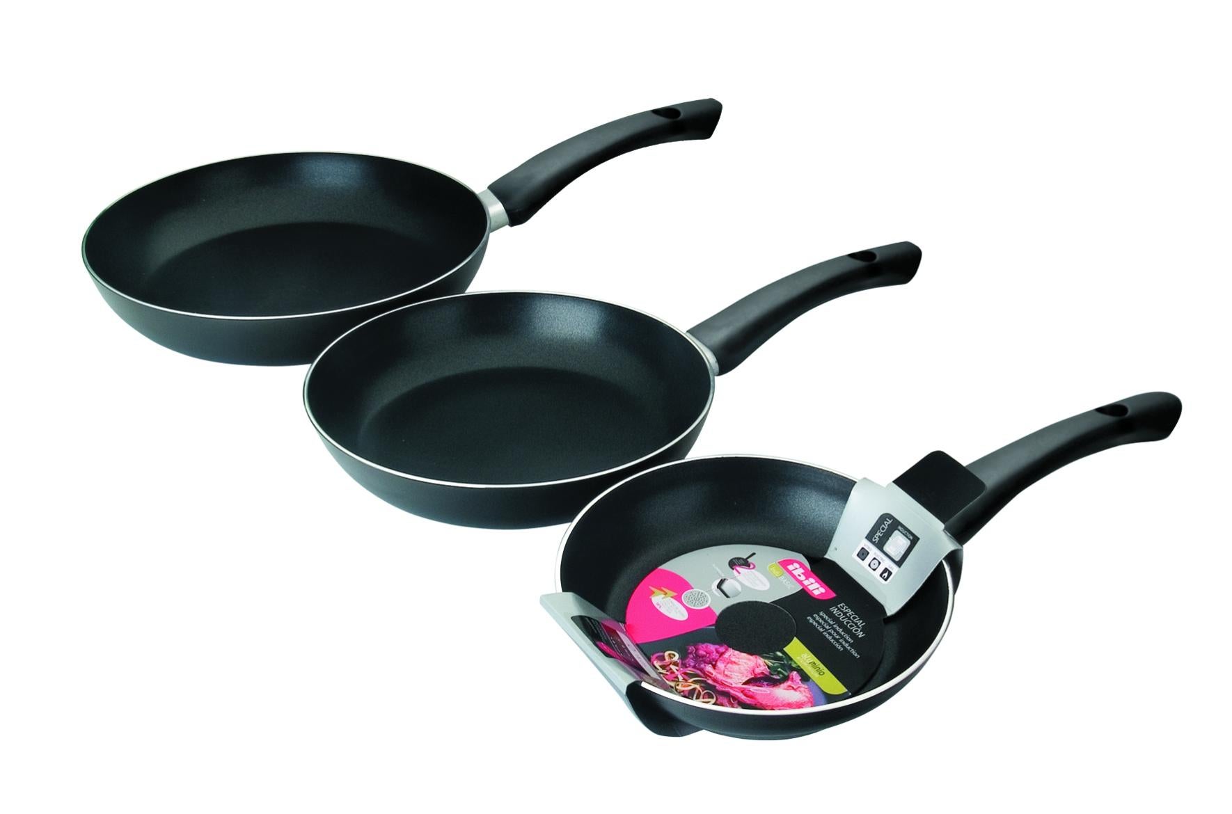 Ibili Ensemble De Poêles Inducta 18-20-24 Cm Argenté Bricoinn