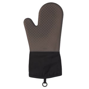 Gants pour four silicone, 10 paires, thermorésistant, maniques grillade  antidérapants, doublure intérieure coton, noir