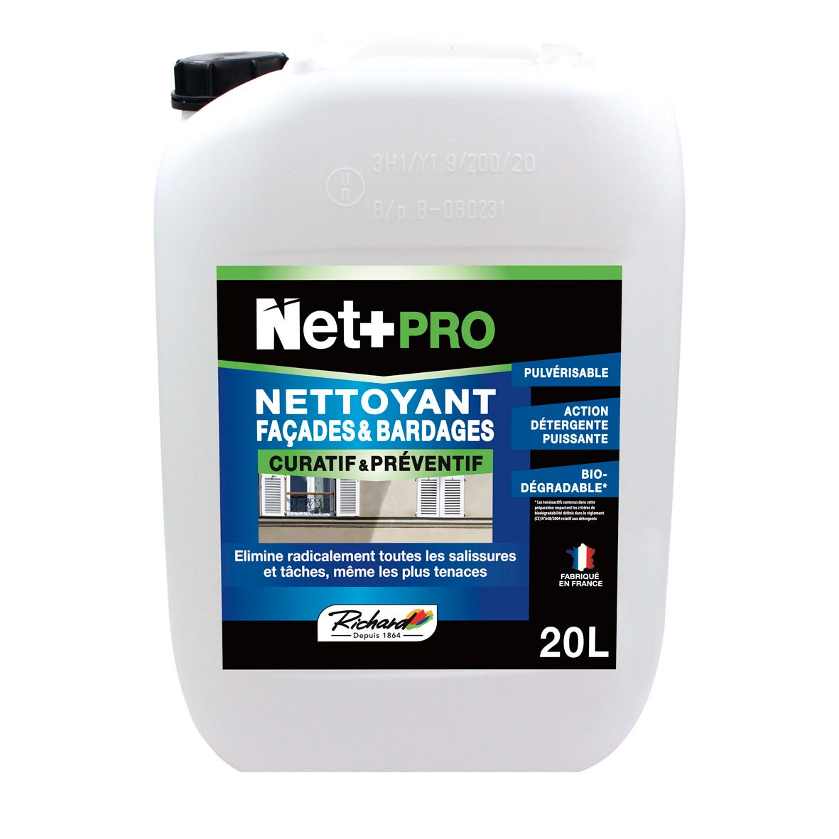 Net+ Pro Nettoyant Façade & Bardages - 20 Litres