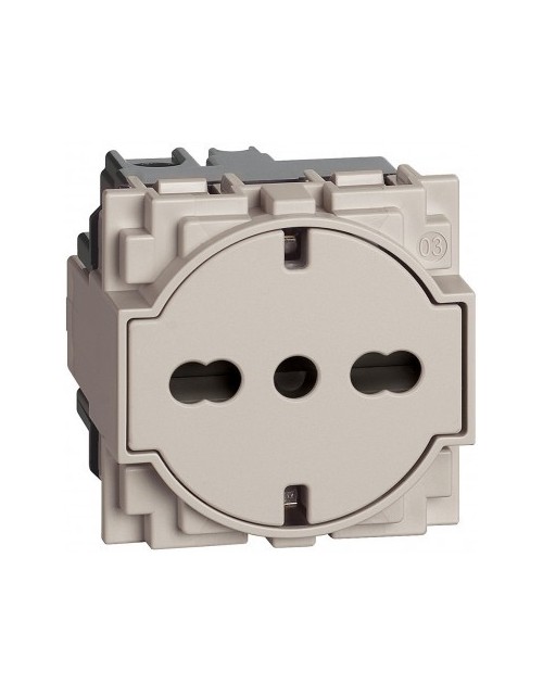 Bticino L4141 Base Presa LivingLight 2 Moduli 16A 2P+T Colore Antracite - Serie Living Light