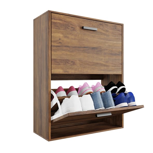 CASABEL Meuble Rangement Chaussure 12 Paires Pour Entree Couloir