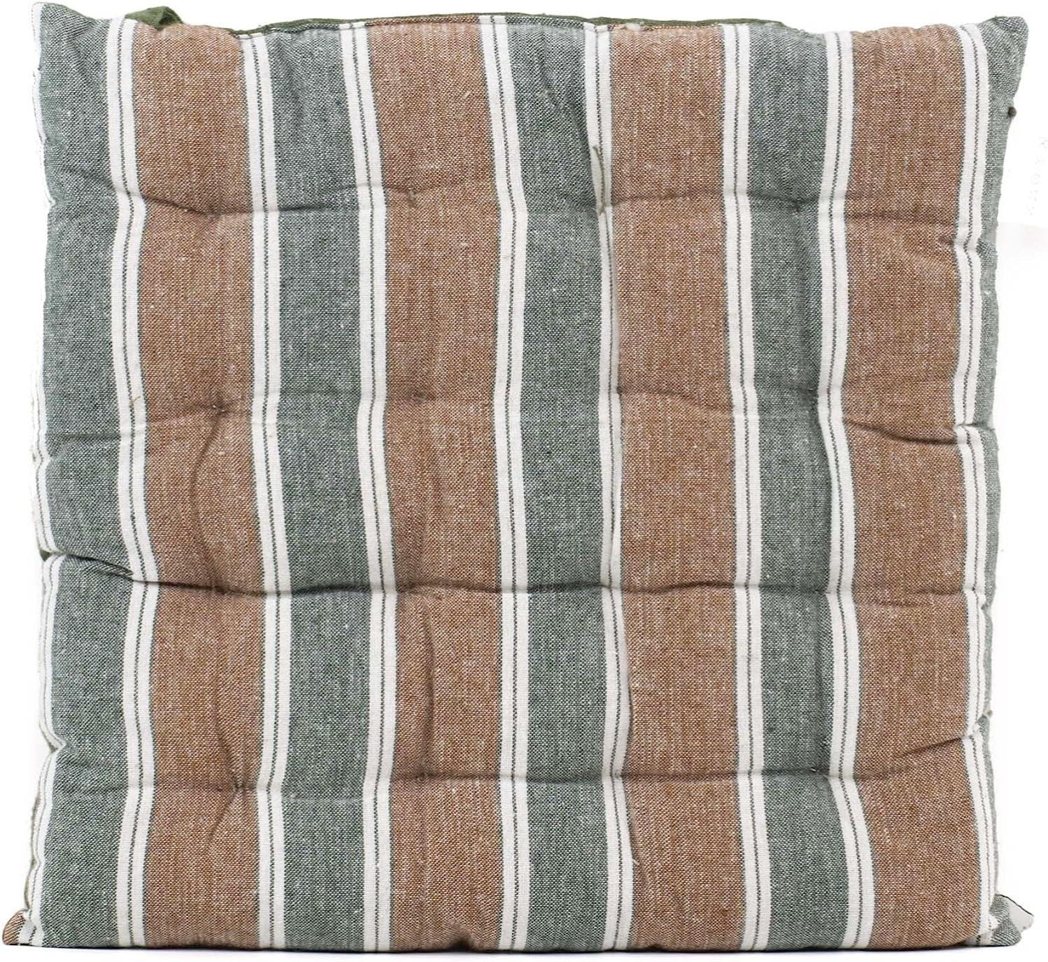 ROOM99 Carmen - Cuscino per sedia, 40 x 40 cm, con nastri, per ROOM99 Carmen - Cuscino per sedia, 40 x 40 cm, con nastri, per