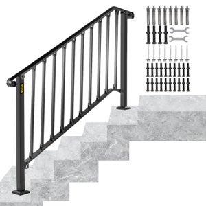 Main courante de 4 pieds pour escaliers pour montage en surface, rampe en  métal pour escaliers, extérieur ou intérieur -  Canada