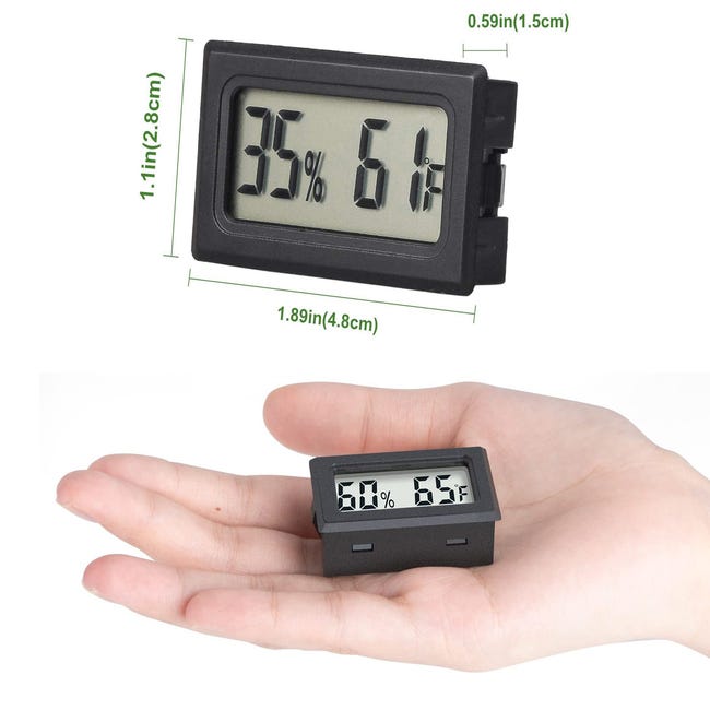 Humidimètre - thermomètre à affichage digital.