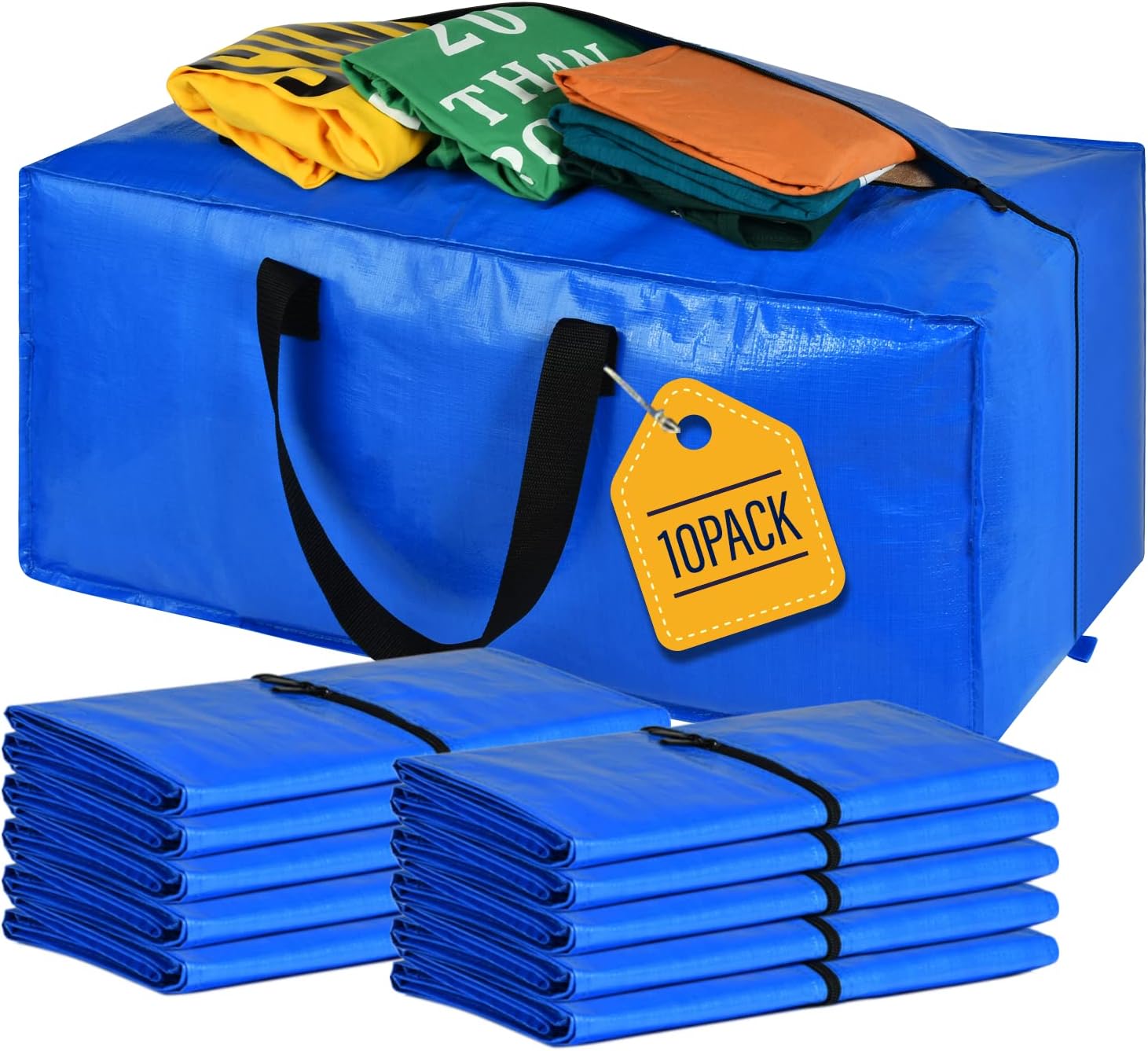 Borse per traslochi, grandi sacchi portaoggetti alternativi alle scatole  per traslochi, forniture per traslochi per l'imballaggio, 10 confezioni