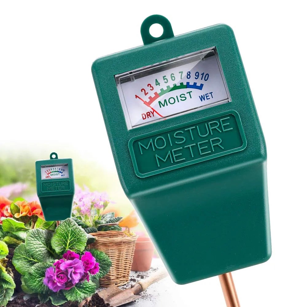Medidor de humedad del suelo para plantas: sensor de humedad de higrómetro  Dr.meter para plantas de interior y exterior, jardín, césped, kit de prueba