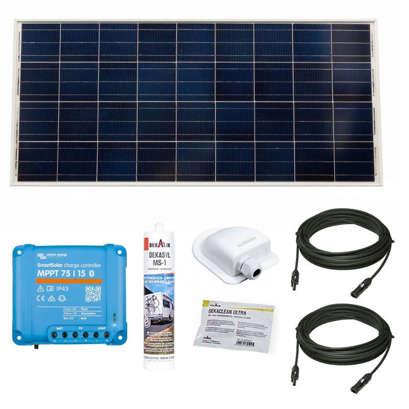 PACK VICTRON Panneau Solaire Monocristallin BlueSolar 115W 12V Camping ...