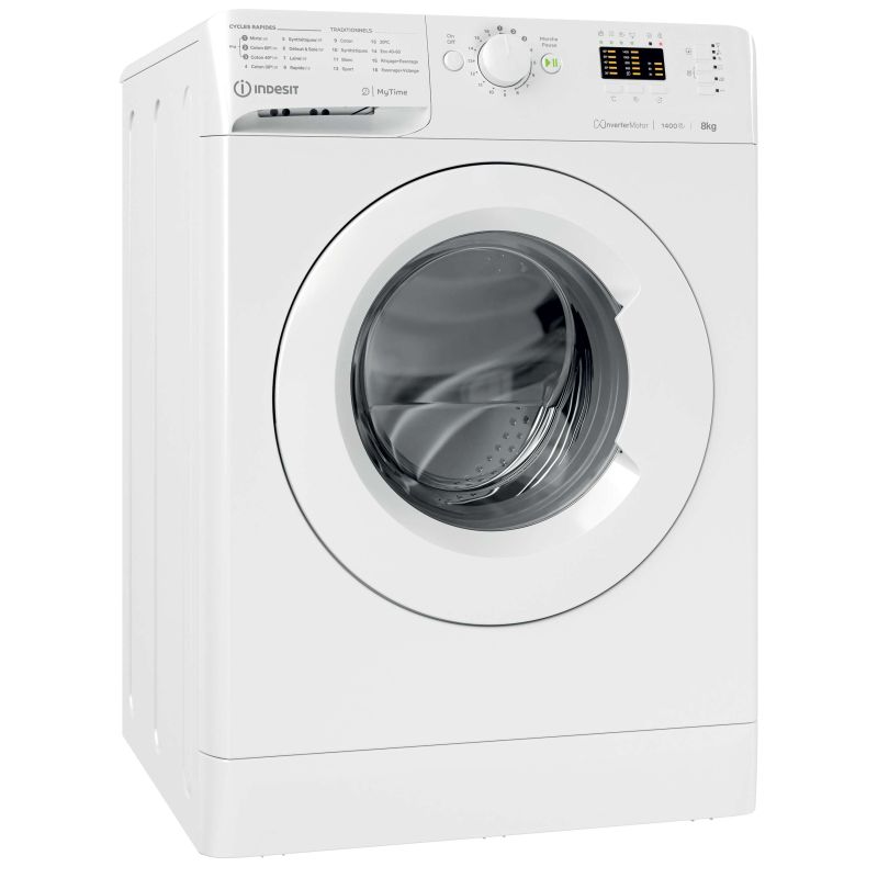 INDESIT Lavelinge Frontal 8Kg 1400Trs/Min Moteur à Induction Cycle