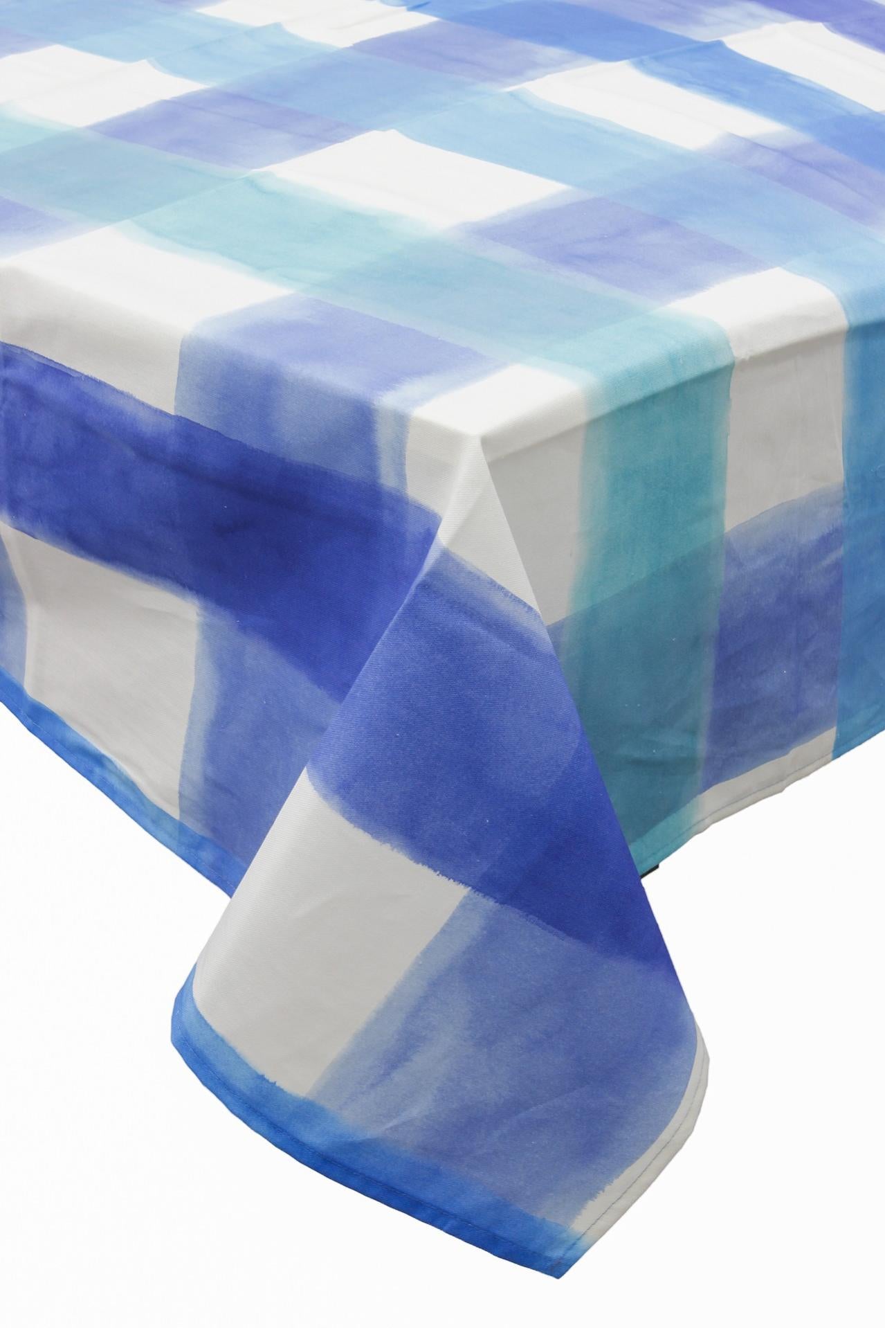 CROSS TOVAGLIA RETTANGOLARE PER 8 CON STAMPA DIGITALE - ACQUA | Leroy