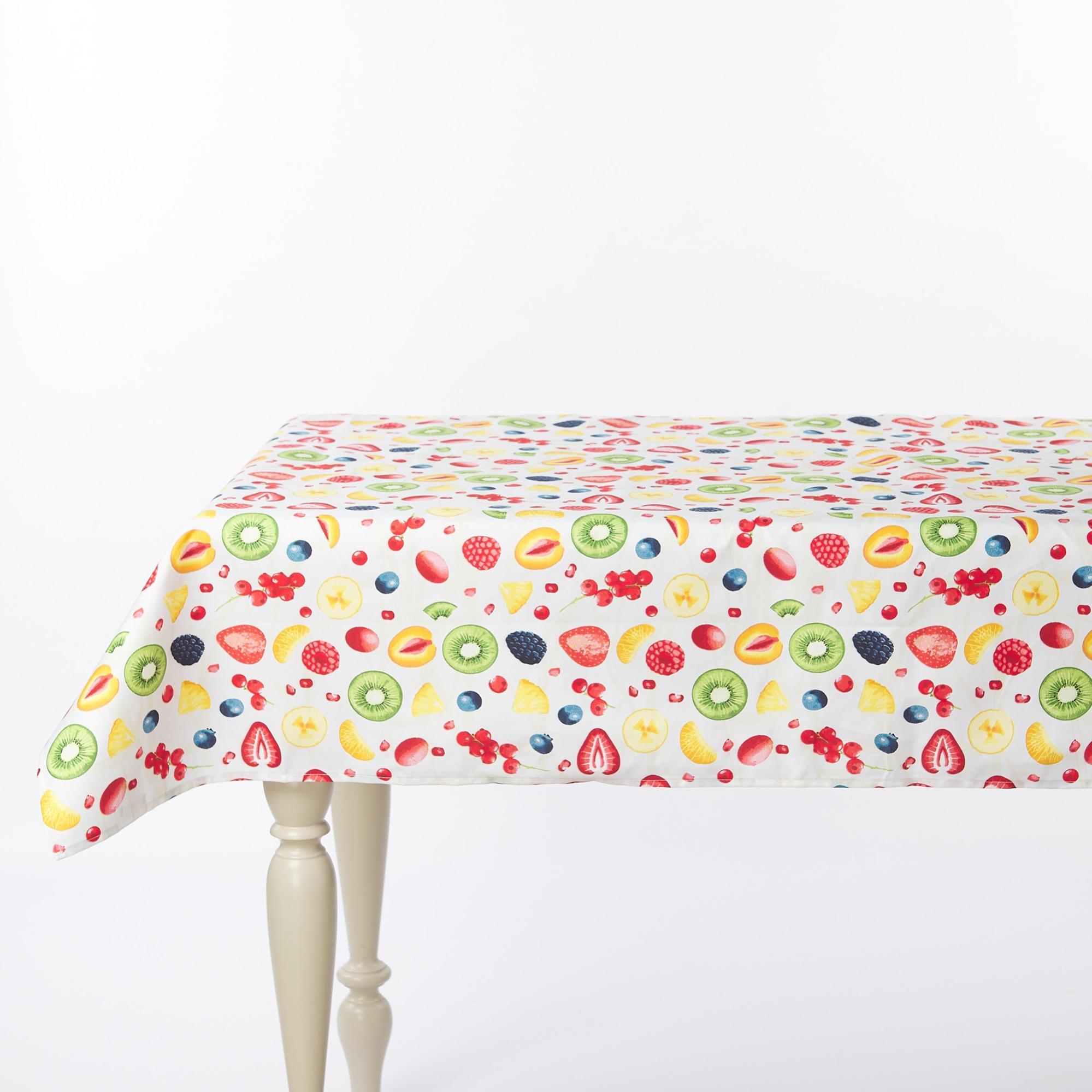 Lepper Tovaglia Rettangolare Floreale 8 Posti – 155x250 Cm, Blu, 90% Cotone