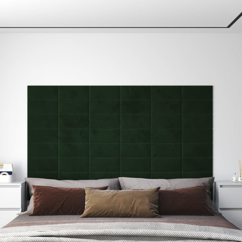 Panel acolchado para revestimiento de pared en terciopelo en varios colores  60x40 cm