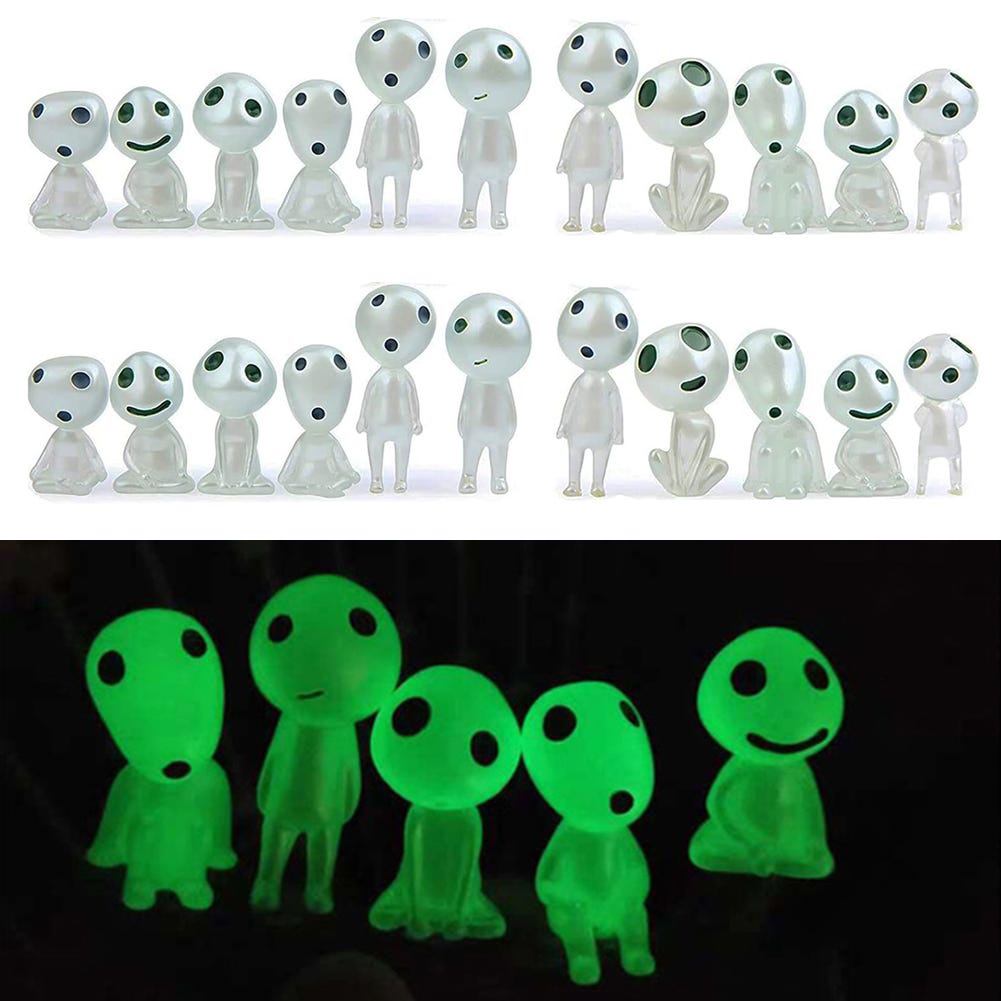 20 Pcs Glow in the Dark Arbre Elfes Alien Decor, Miniature Kit