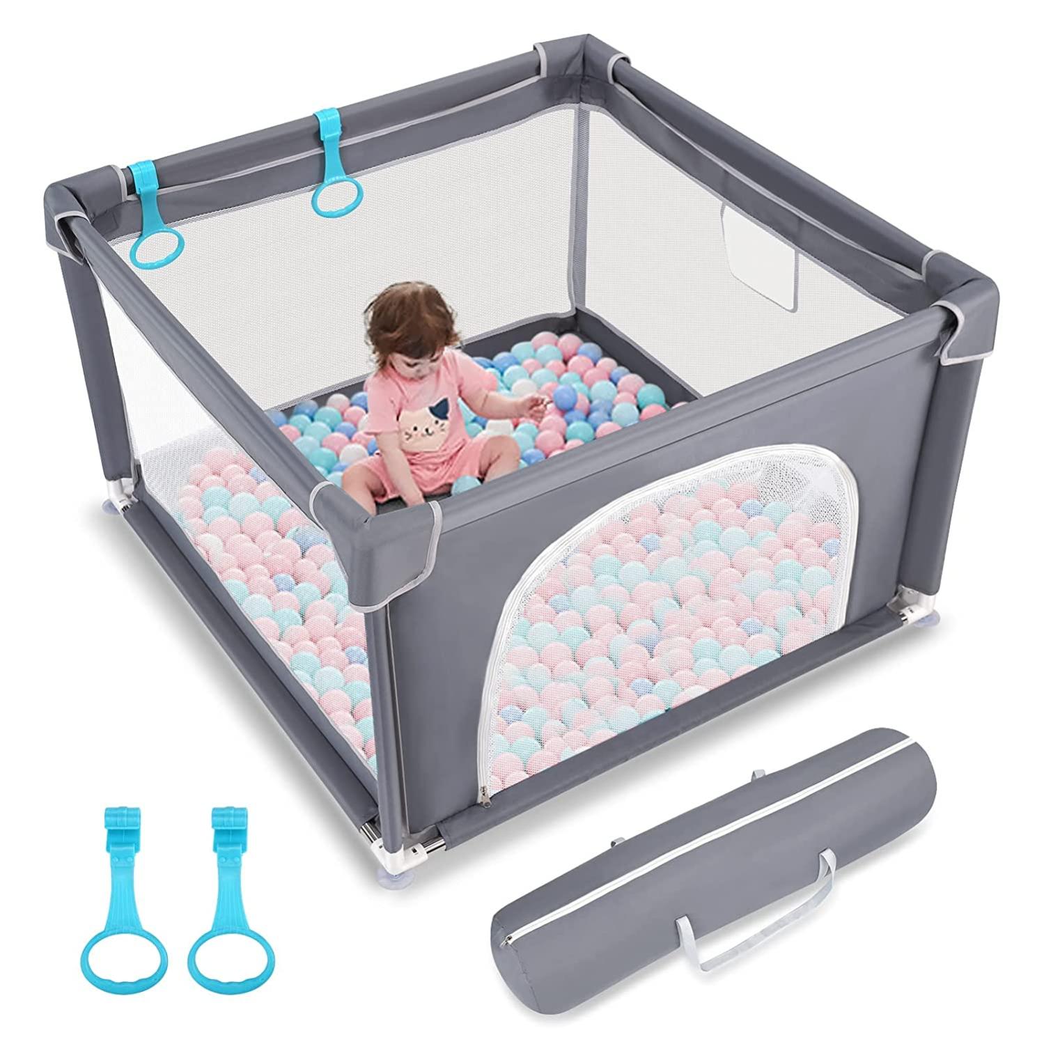 Box per bambini 90x90x68cm Box con borsa per il trasporto Grigio ...