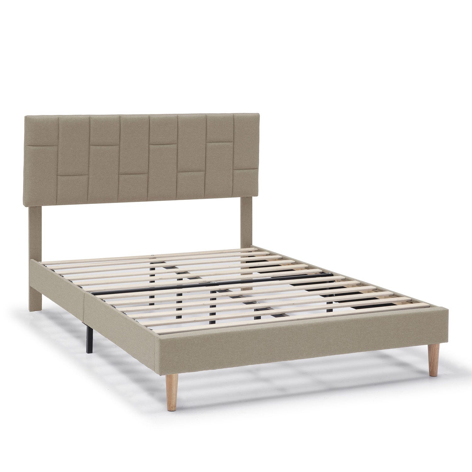 Estructura de cama tapizada 90x190 cm NIEBLA