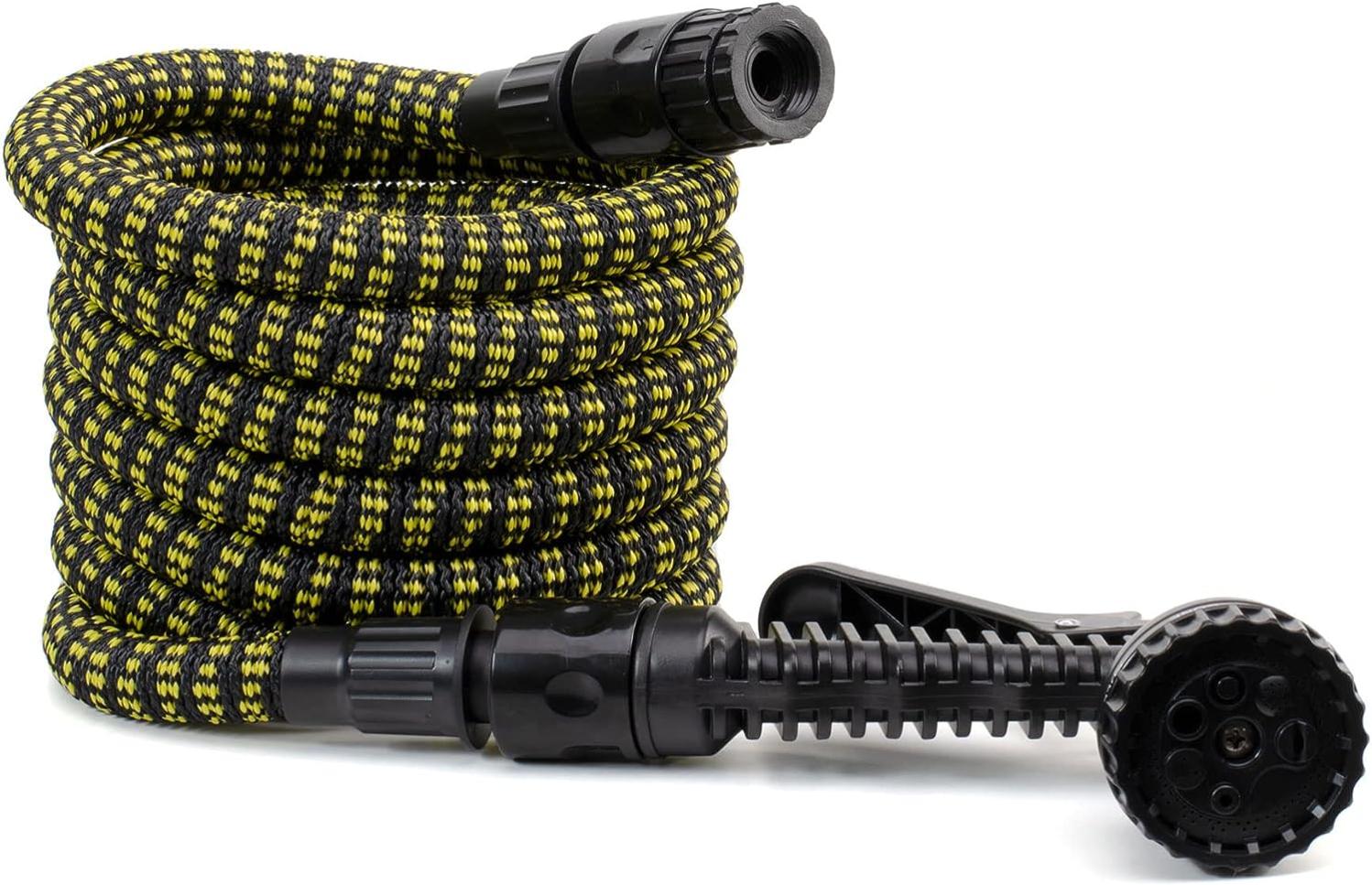 Manguera Extensible De Riego Con Pistola Rociadora 15 Metros